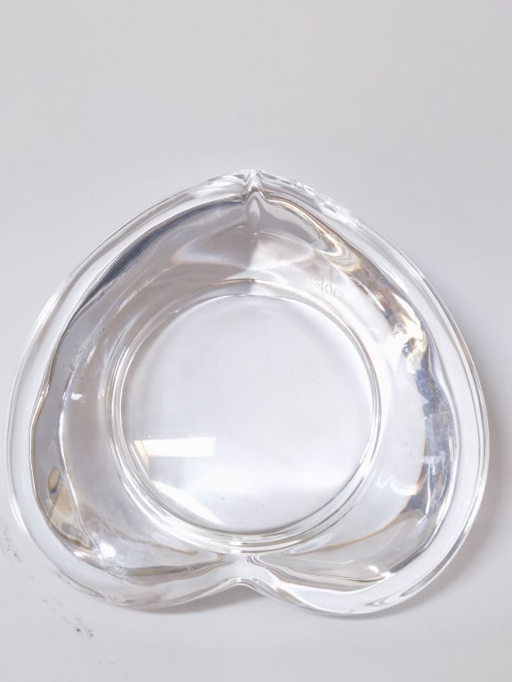 Orrefors Clear Crystal Heart Paperweight (1 of 3)