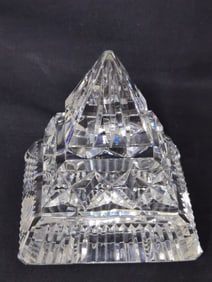 Vintage Waterford Crystal Pyramid Paperweight