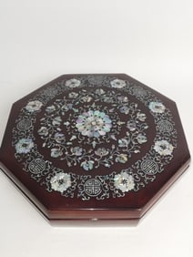Chinese Mother-of-Pearl Inlay Lacquer over Wood Box