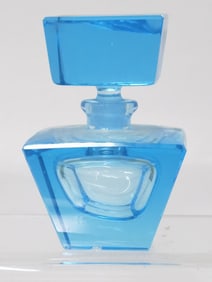 Vintage Blue Glass Perfume Bottle