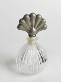 Vintage Clear Glass Perfume Bottle