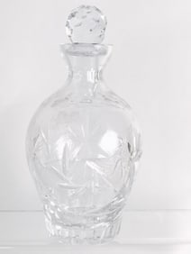 Vintage Clear Crystal Decanter
