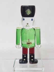 Vintage Clear Glass Nutcracker Figurine