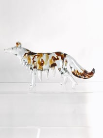 Vintage Murano Italy Art Glass Dog