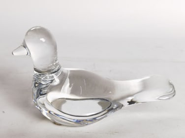 Vintage Baccarat France Crystal Bird