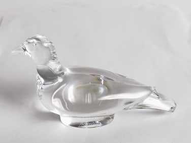 Vintage Baccarat France Crystal Bird