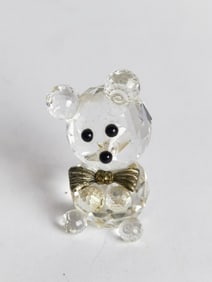 Vintage Crystal Bear Figurine