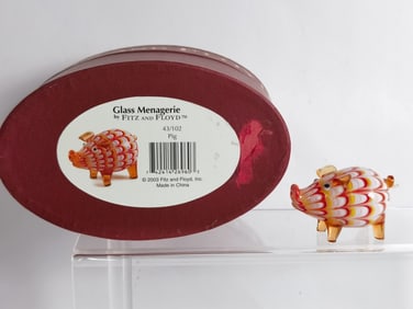 Vintage Fitz and Floyd Glass Menagerie