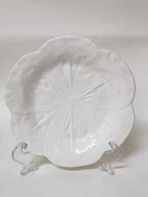 Vintage Bordallo Pinheiro Porcelain White Cabbage Plate