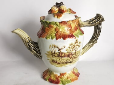 Vintage Kaldon & Bogle Autumn Leaves Teapot