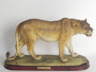Large Vintage Chilin Collection Cougar Figure