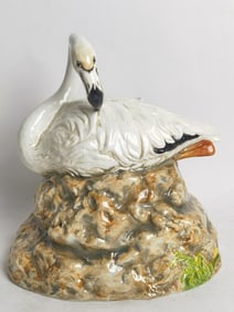 1975 Large Vintage The Townsends Porcelain Flamingo