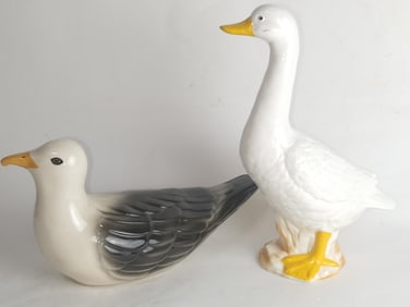 (2) R. Coffey Porcelain Bird Figurines