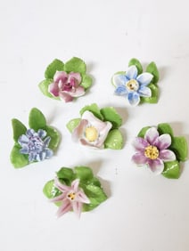 Group of Porcelain Flowers