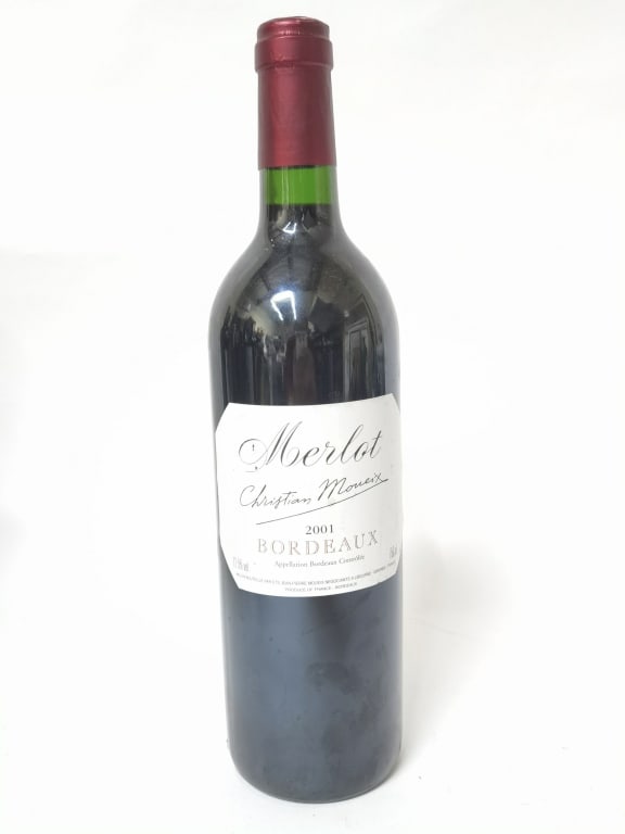 2001 Christian Moueix Merlot Bordeaux: 2001 Christian Moueix Merlot Bordeaux, 12in