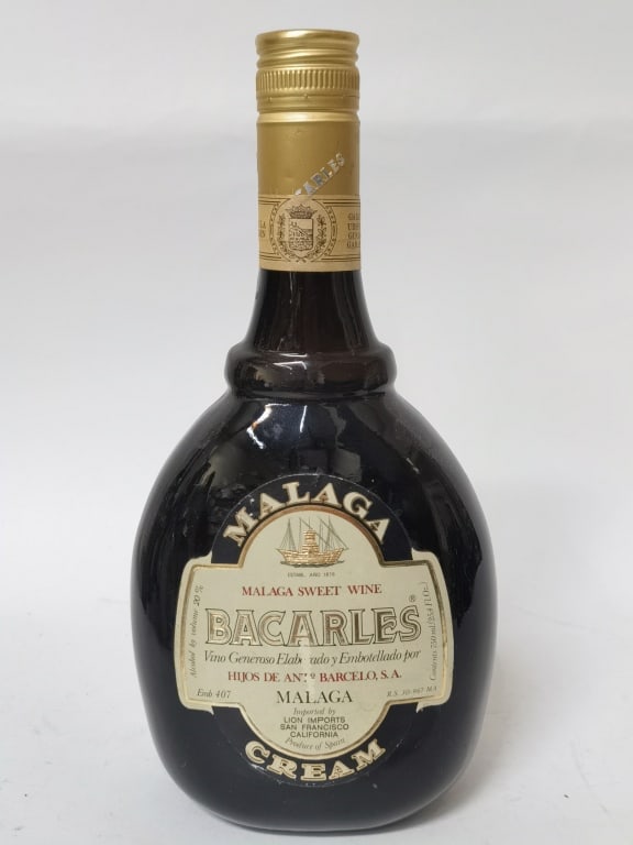 Bacarles Malaga Sweet Wine: Bacarles Malaga Sweet Wine, 10in
