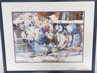 Marilyn Simandle Teacup Parade Lithograph
