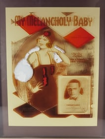 Vintage Broadway My Melancholy Baby 3D Glass Decor
