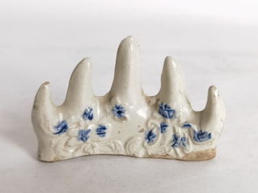 Chinese Porcelain B&W Brush Stand