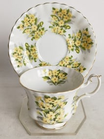Vintage Royal Albert Springtime Primrose Cup Set