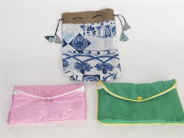 (3) Vintage Chinese Small Pouches