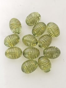 Group of Green Glass Beads