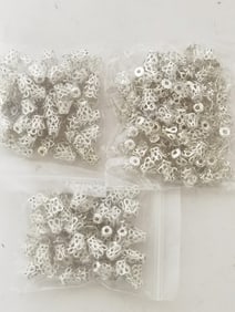 Group of Silver Decor Beads