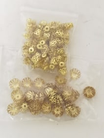 Group of Gold Decor Beads