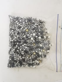 Group of Silver/Black Beads