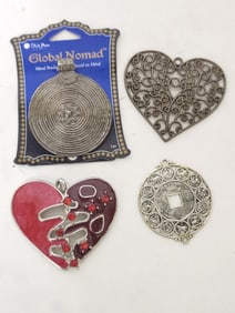 Group of Metal Pendants
