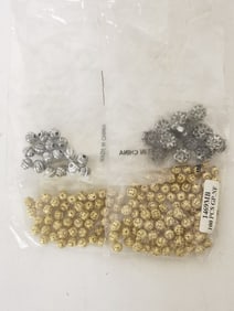 Group of Gold/Silver Decor Beads