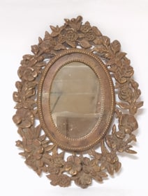 Vintage Bronze Frame Mirror
