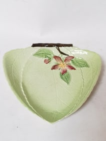 Vintage Carlton Ware Green Art Deco Pottery Plate