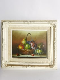 Still Life Oil Painting on Canvas, Signed Danny