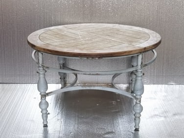 Vintage French Country Rustic Farmhouse Coffee Tab