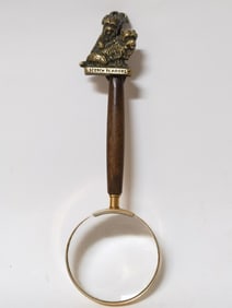 Vintage Scotch Terriers Wood Handle Magnifier