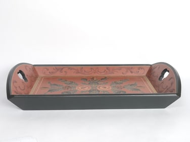 Hand Painted Floral Tray
