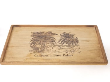 California Date Palms Wood Tray