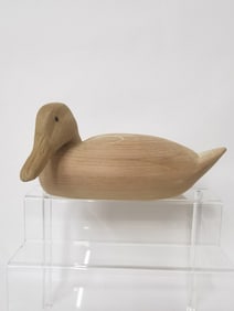 Vintage Wood Carved Duck Decoy