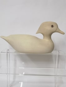 Vintage Wood Carved Duck Decoy