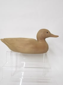 Vintage Wood Carved Duck Decoy