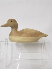 Vintage Wood Carved Duck Decoy
