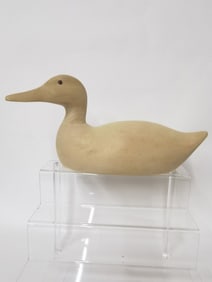 Vintage Wood Carved Duck Decoy