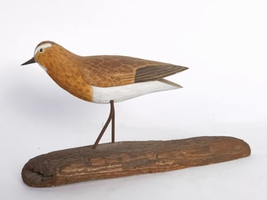 Vintage Kon Kennedy Hand Carved "Sandpiper" Decoy