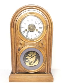 Vintage E. Ingraham & Co. One Day Brass Clock
