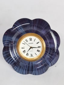 Staiger Amethyst Crystal Table Clock