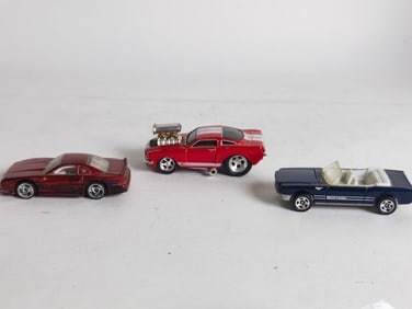 (3) Ford Mustang Car Toys