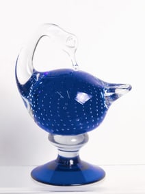 Arte Murano Silvestri Blue Controlled Bubble Glass