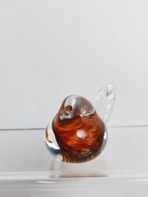 Vintage Swirl Glass Bird