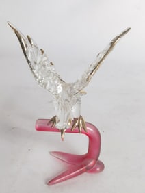 Vintage Art Glass Eagle